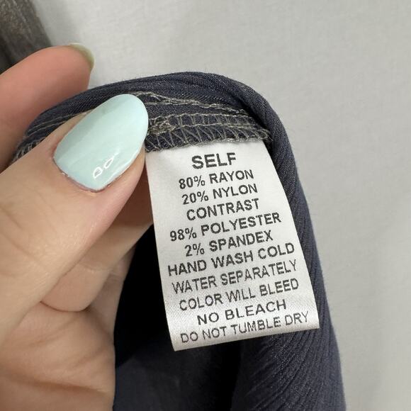 Pinch Dress Womens Small Gold Metallic Midi Party Deep V-Neck Cocktail Evening - Picture 14 of 16